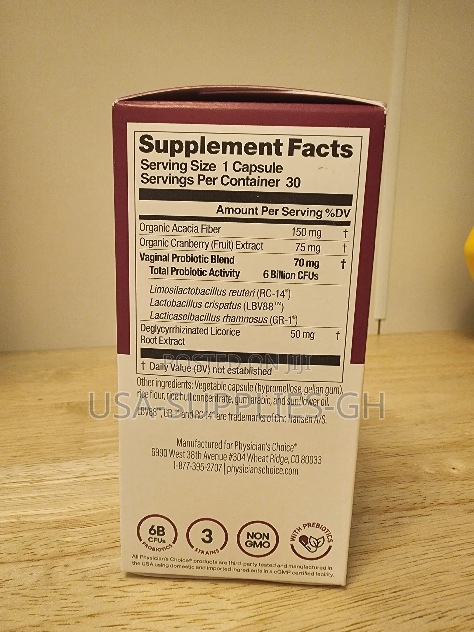 Physician's Choice Vaginal Probiotics For Women, 30 Ct From Usa