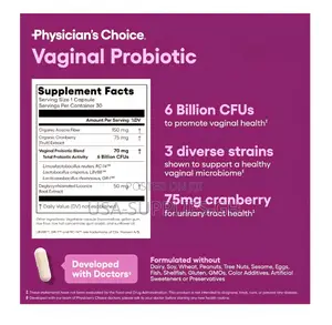 Physician's Choice Vaginal Probiotics For Women, 30 Ct From Usa