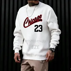 Men’S Premium Chicago 23 Basketball Streetwear Sweatshirt