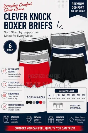 Men's Cotton Boxer Shorts (M to 6xl)
