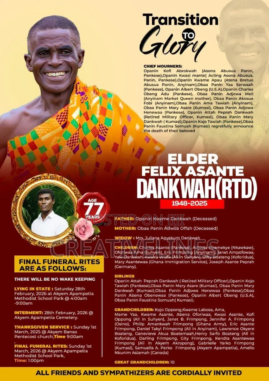 Funeral Poster Design