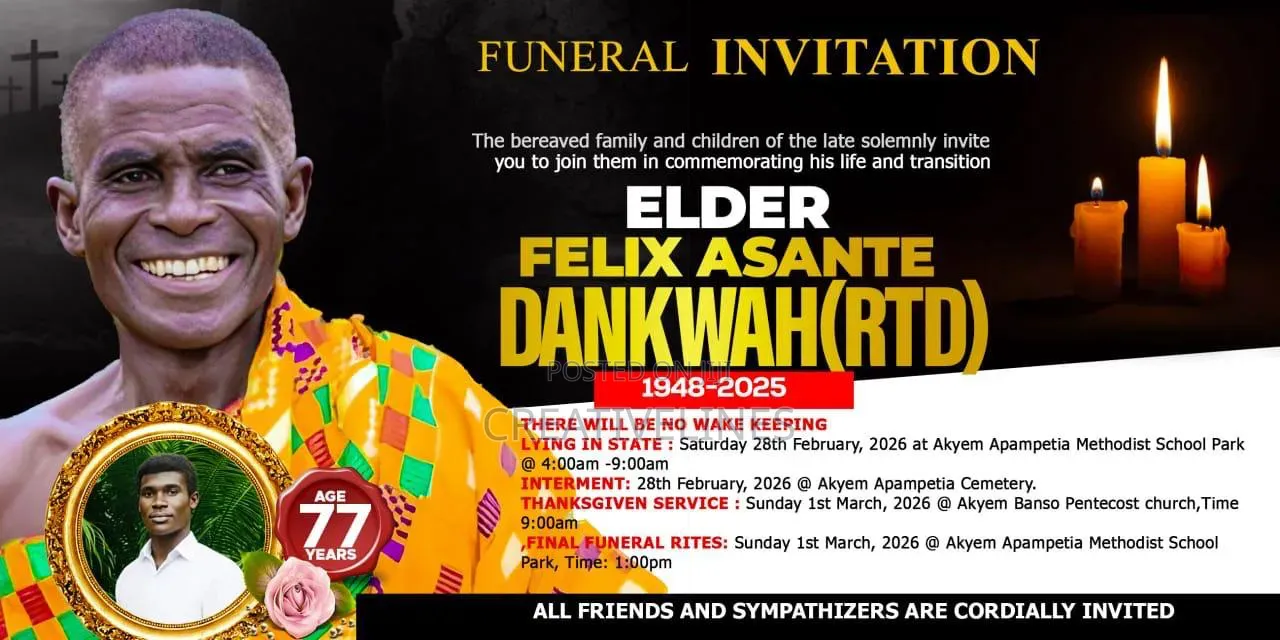 Funeral Poster Design