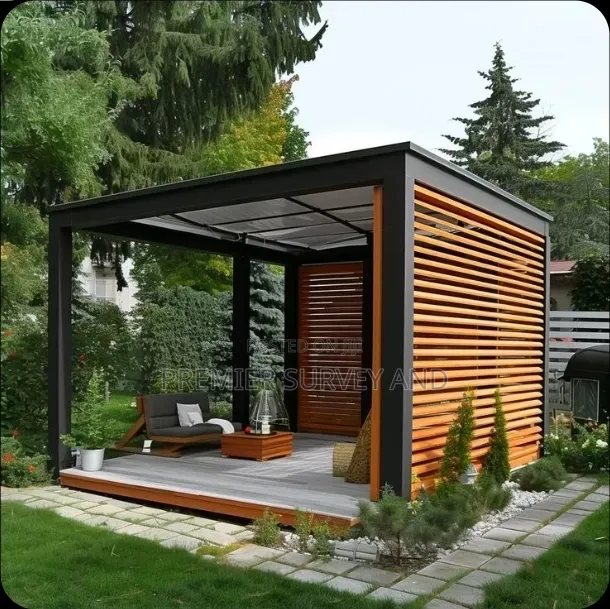 Garden Pergola With Modern Finishing