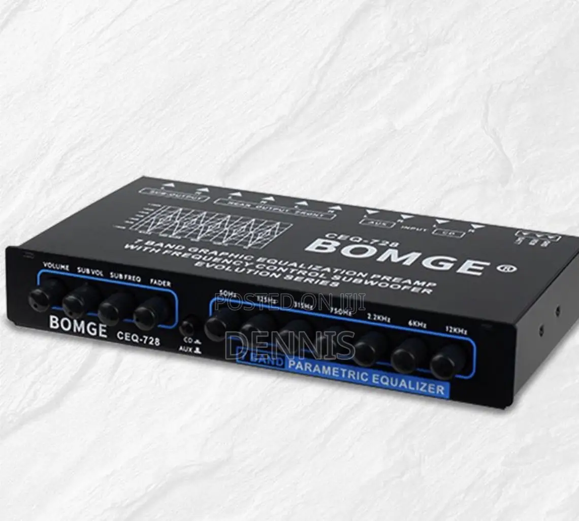 7 Band Car Audio Equalizer,External Aux Input, Audio Control