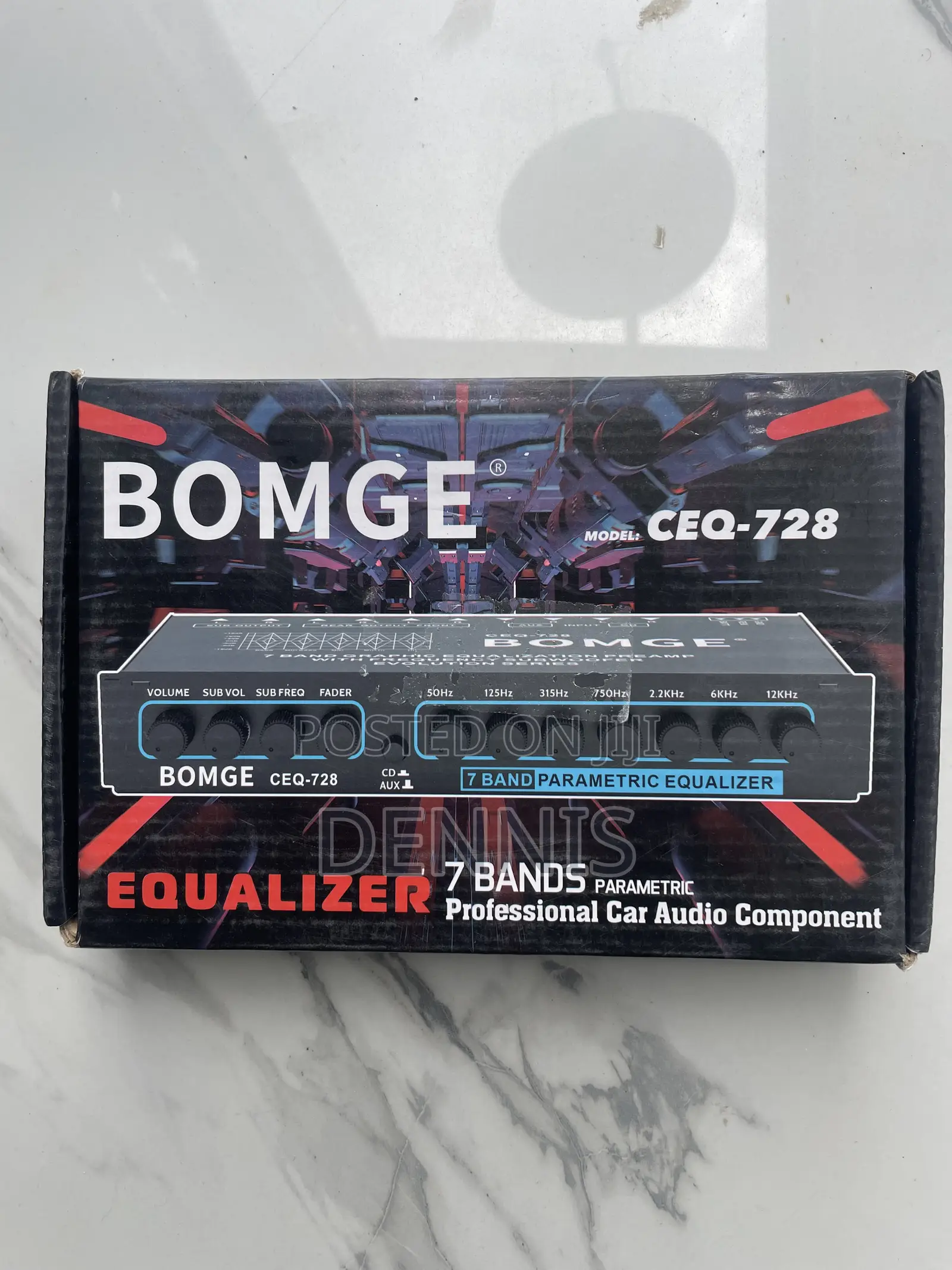 7 Band Car Audio Equalizer,External Aux Input, Audio Control