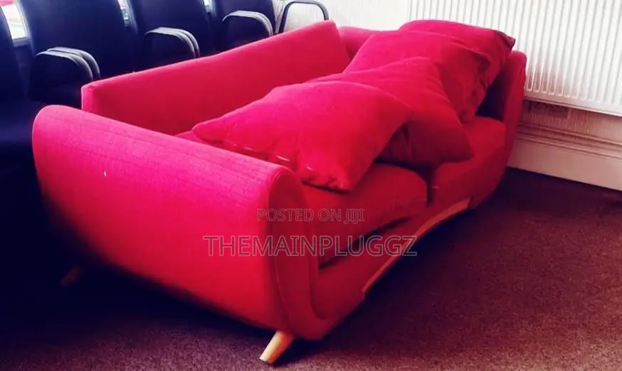 Bretz Gaudi Three-Seater Red Fabric Sofa