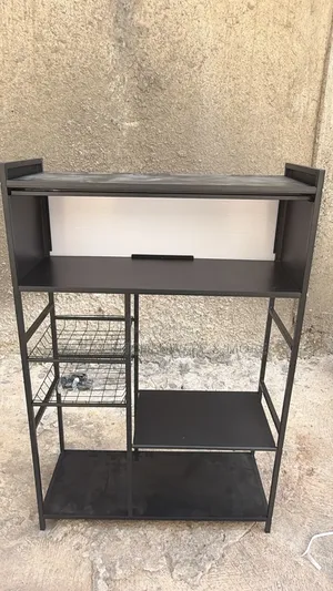 Metallic Kitchen Storage Shelves