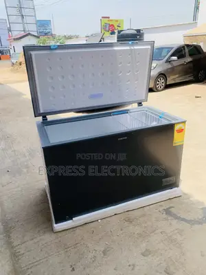 Ultra Modern Sleek Dark Grey 371l Chest Freezer Samsung