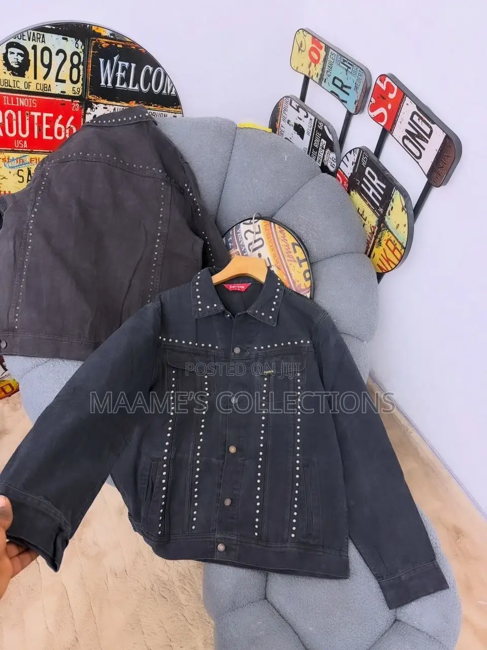 Denim Men’S Long Sleeve Shirt / Coat / Jacket
