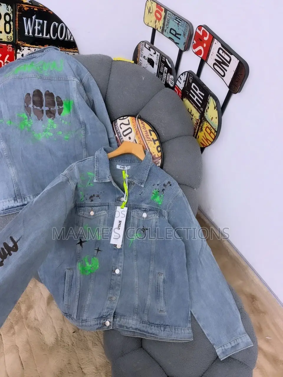 Denim Men’S Long Sleeve Shirt / Coat / Jacket
