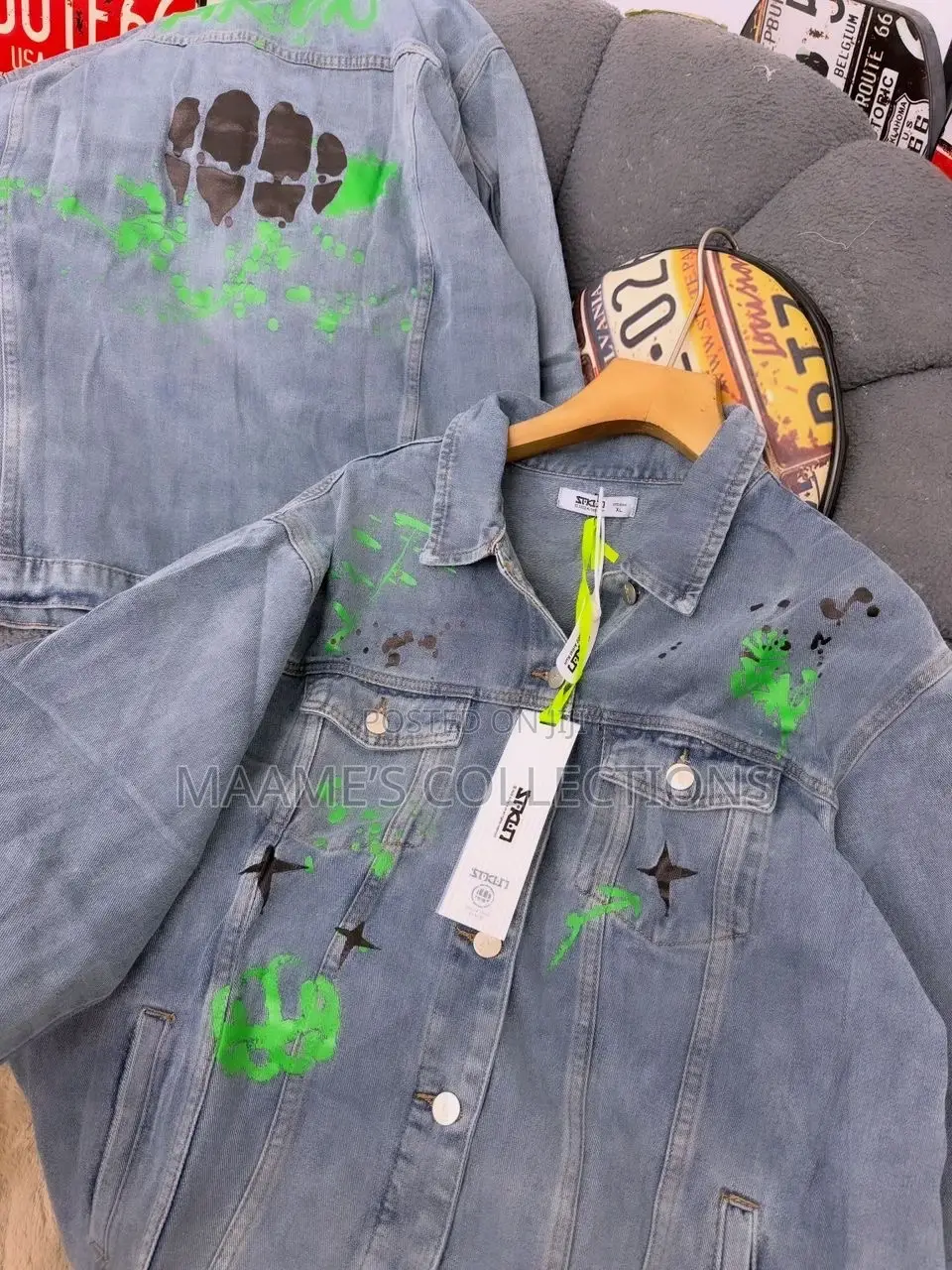 Denim Men’S Long Sleeve Shirt / Coat / Jacket