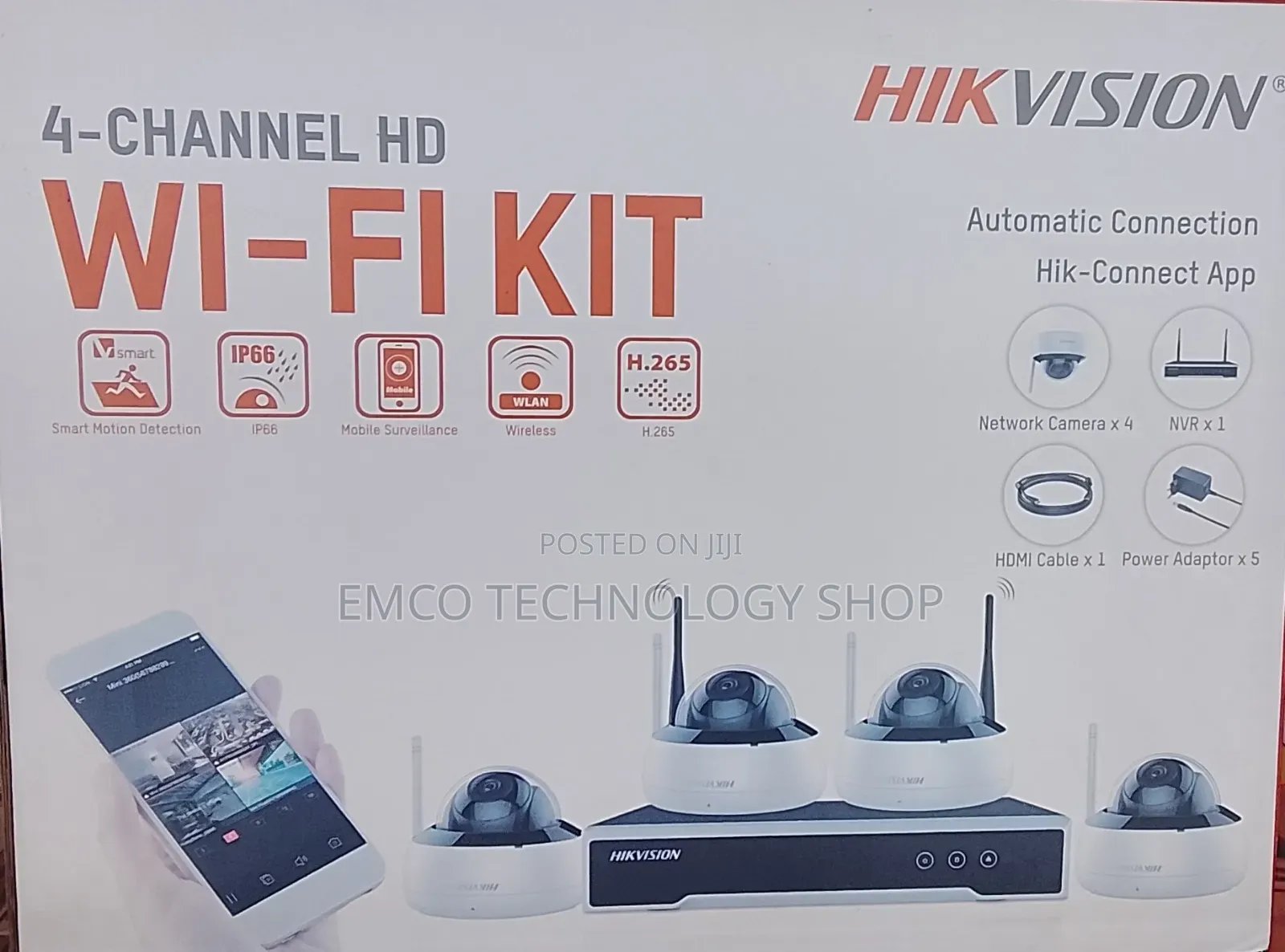 Hikvision Wifi Camera Kit With Recorder And 1tb Hdd