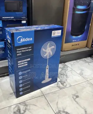 Brand New Midea 18” Standing Fan With Digital Remote 