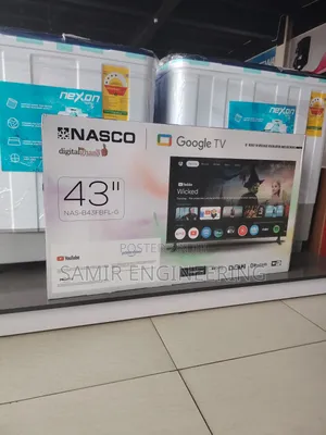Nasco 43" Nas-B43fbfl-G Is a Frameless, Full Hd Smart Television
