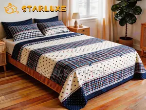 Flat Sheet Set With 4 Pillow Cases ( 6 PCS Set )