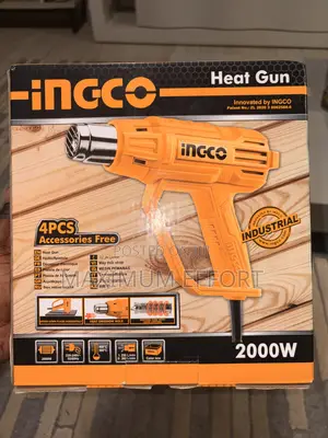 New Industrial Durable Heavy Duty Ingco Heat Gun With Accessories