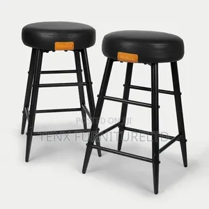 Bar Stool ( 4 Legs) Round Shape Pair