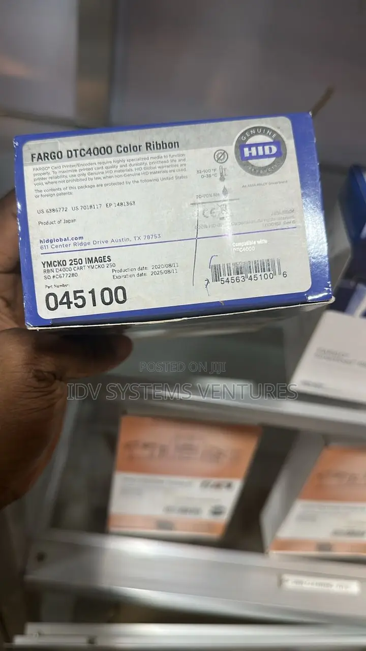 Fargo Hid Dtc4000 Color Ymcko 250 Image Ribbon Cartridge New
