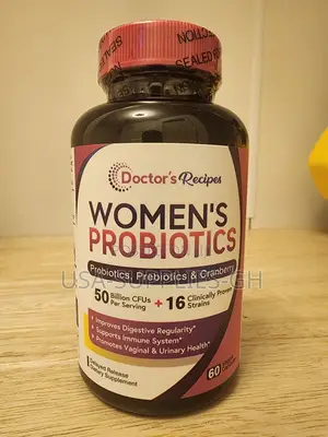 Doctor's Recipes Women's Probiotic, 60 Caps With Organic Cranberry Usa