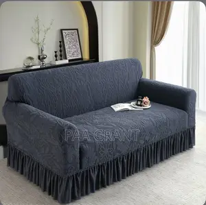 Velvet Fluffy Plush 4 PCS Sofa Skirt Covers (Only Sold as a Set )