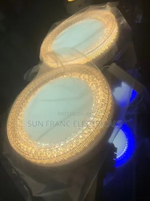 36watt White+Warm Crystal Surface Ceiling Light