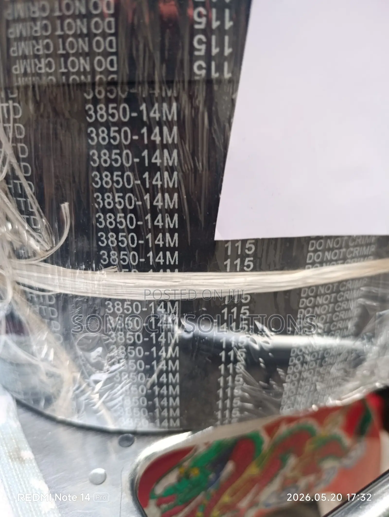 Industrial Timing Belt 3850-14m – Heavy Duty Power Transmission Belt