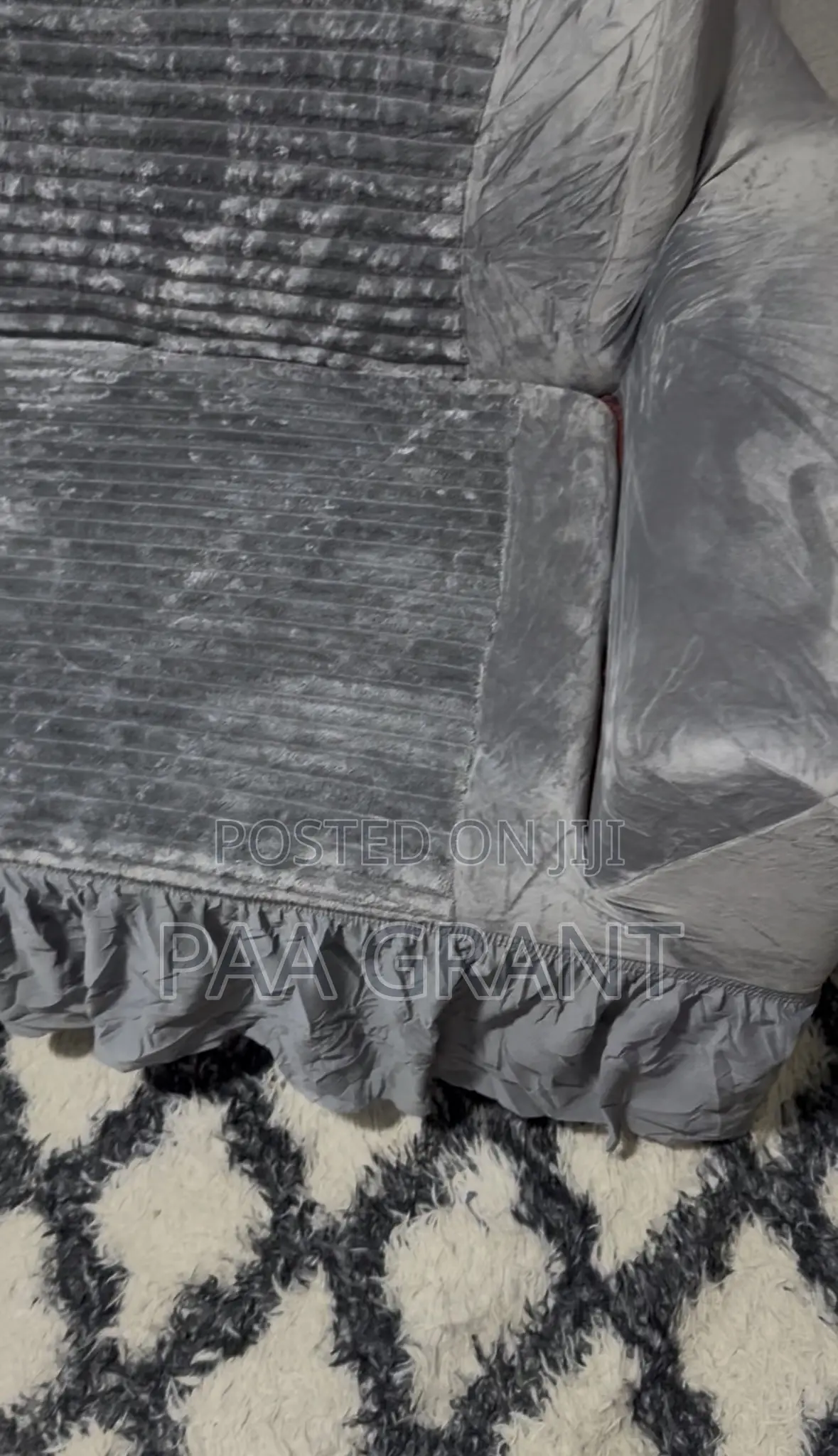 Super Soft Comfortable Fluffy Cotton Sofa Skirt Cover(Sold as a Set
