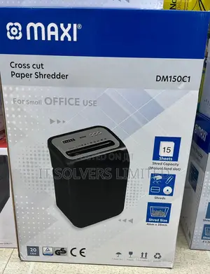 Maxi Paper Shredder 15-Sheet Cross-Cut