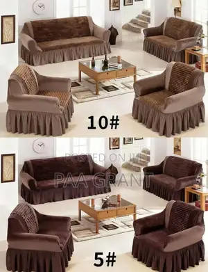 Warm and Cozy Fluffy Velvet 100% Cotton Sofa Skirt Cover(Sold as a Set