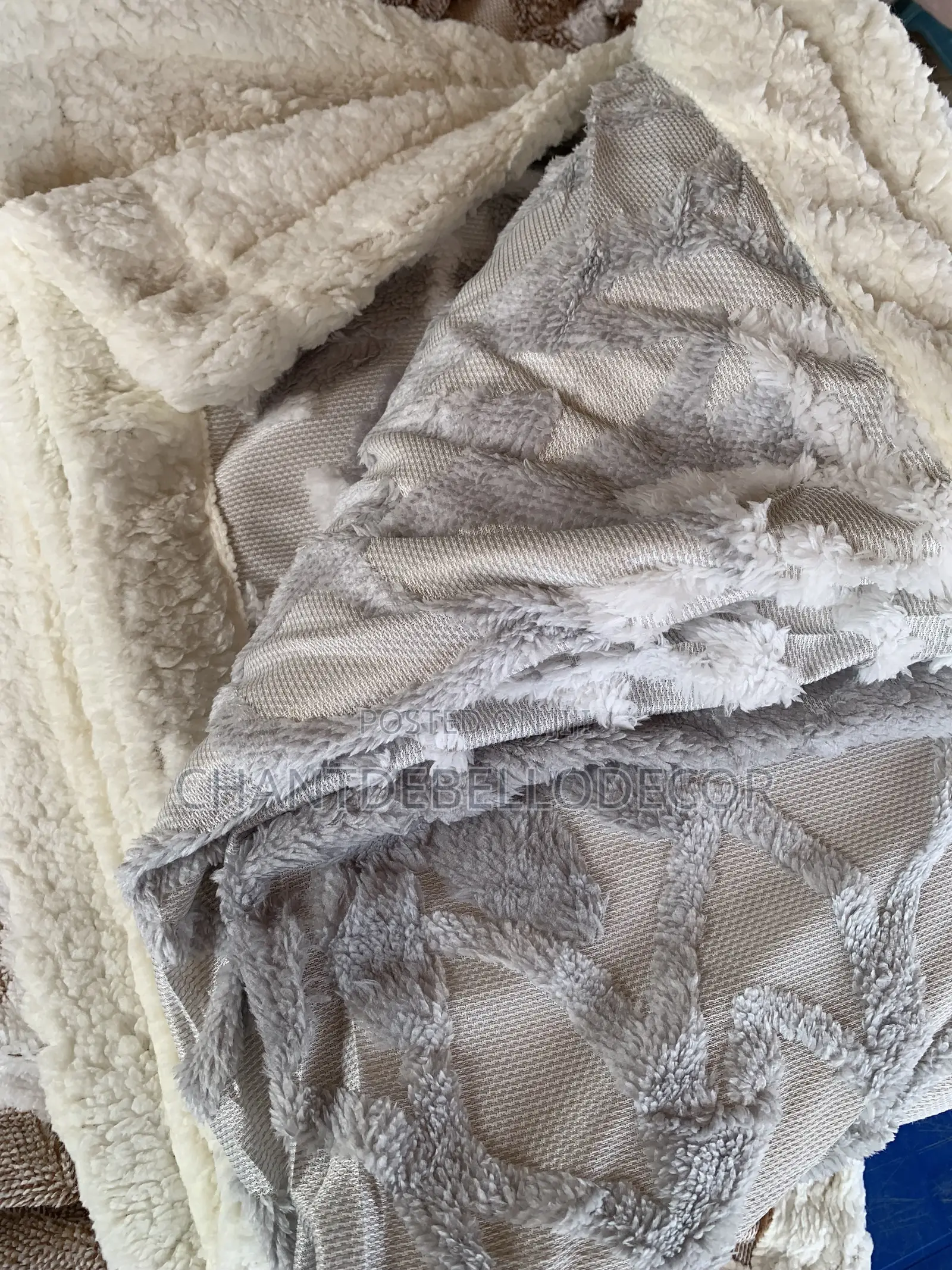 Elegant Design Comfy 450gsm Double Sided Sherpa Blanket 200x230cm