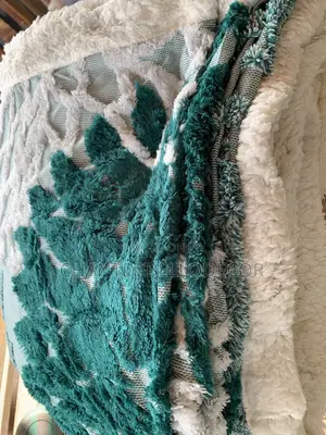 Floral Plant-themed 450gsm Double Sided Sherpa Blanket 200x230cm