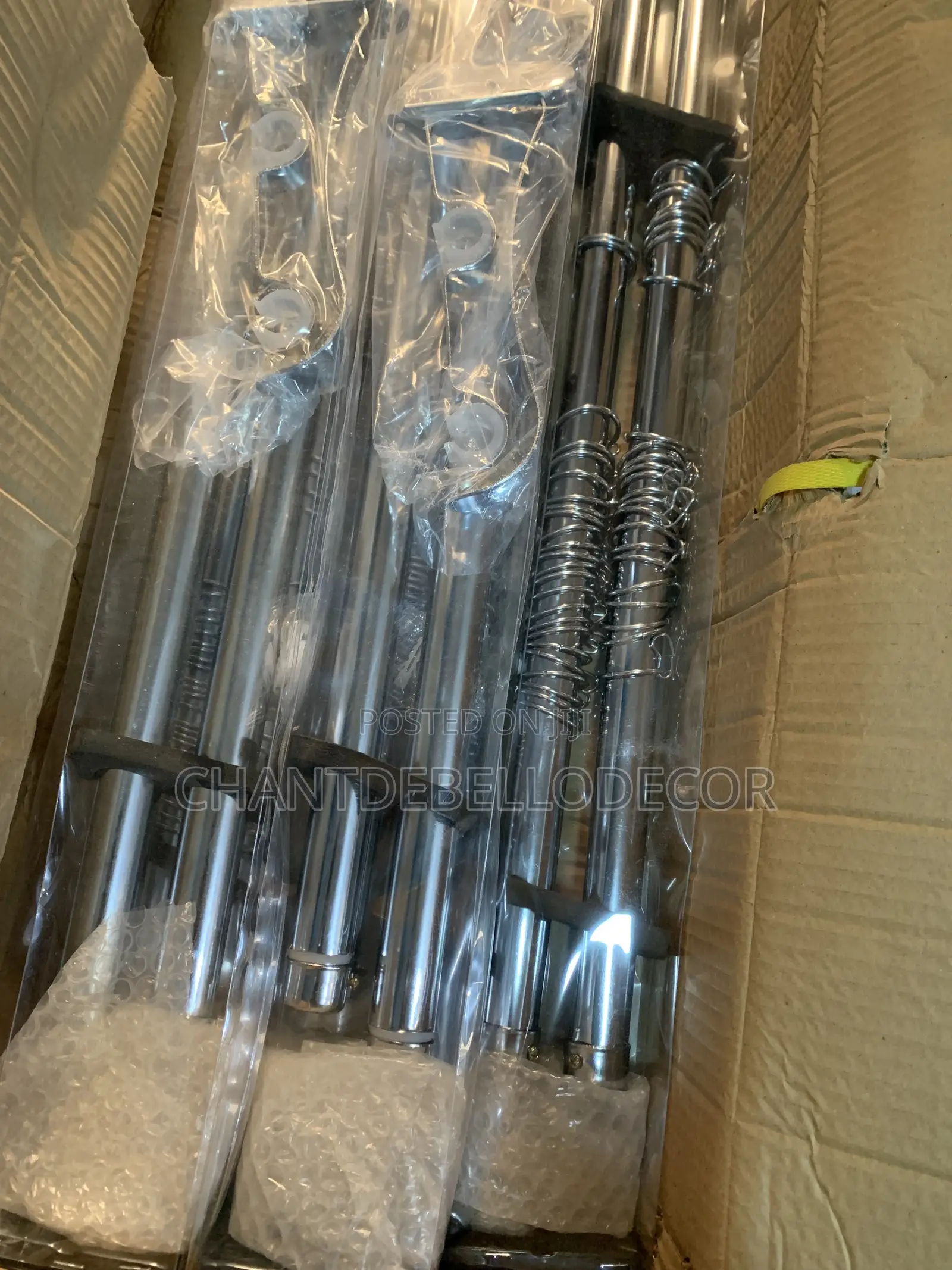 Quality Luxury Solid Crystal Head Single Extendable Curtain Rod 220ghc