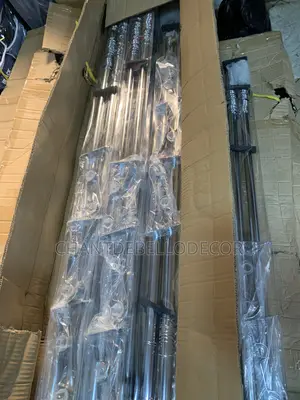 Quality Luxury Solid Crystal Head Single Extendable Curtain Rod 220ghc