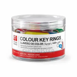 24 Colour Key Rings / Key Tags