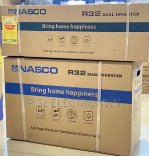 Nasco 1.5hp Dual Inverter R32 Copper Condenser Air Conditioner