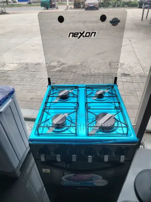 Nexon 4-Burner Gas Cooker (Ngc-50g4-G(B)) - Stainless Steel Top
