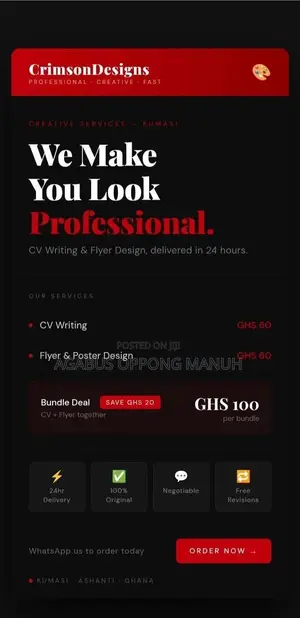 Professional Cv Writing Flyer Design