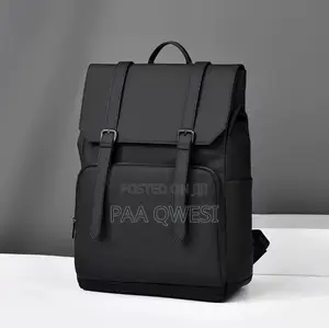 Premium Black Backpack for Men Women