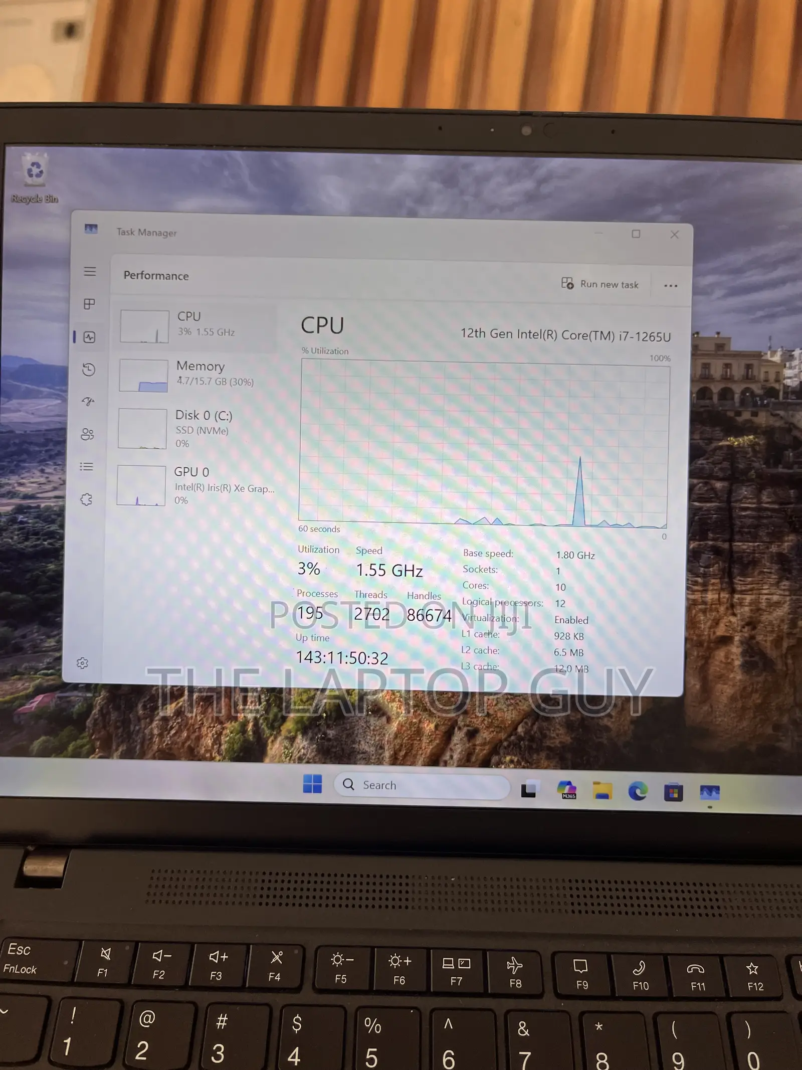 Laptop Lenovo ThinkPad T14 G3 16GB Intel Core i7 SSD 256GB