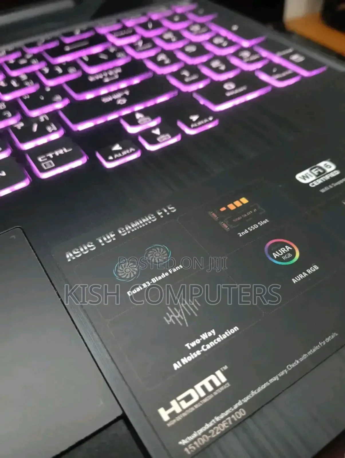 New Laptop Asus TUF Gaming A15 16GB Intel Core i5 SSD 1T