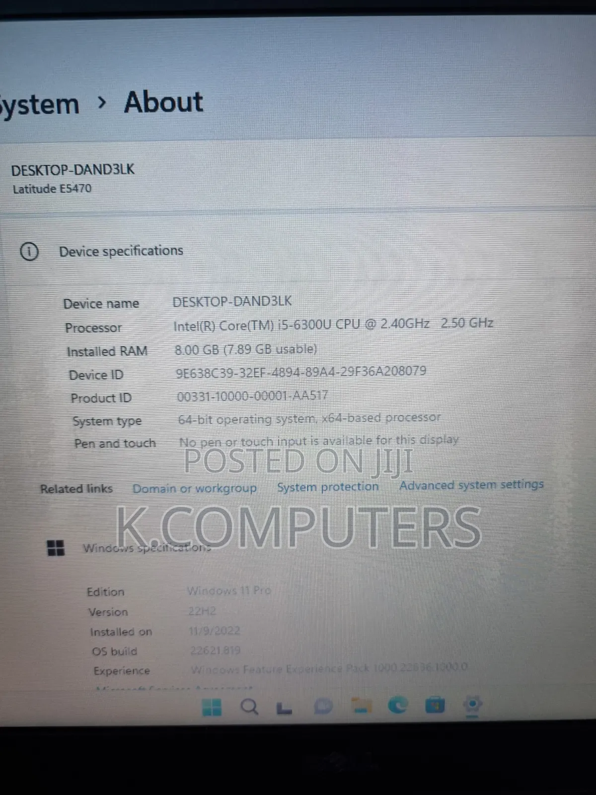 Laptop Dell Latitude 14 E5470 8GB Intel Core i5 SSD 256GB