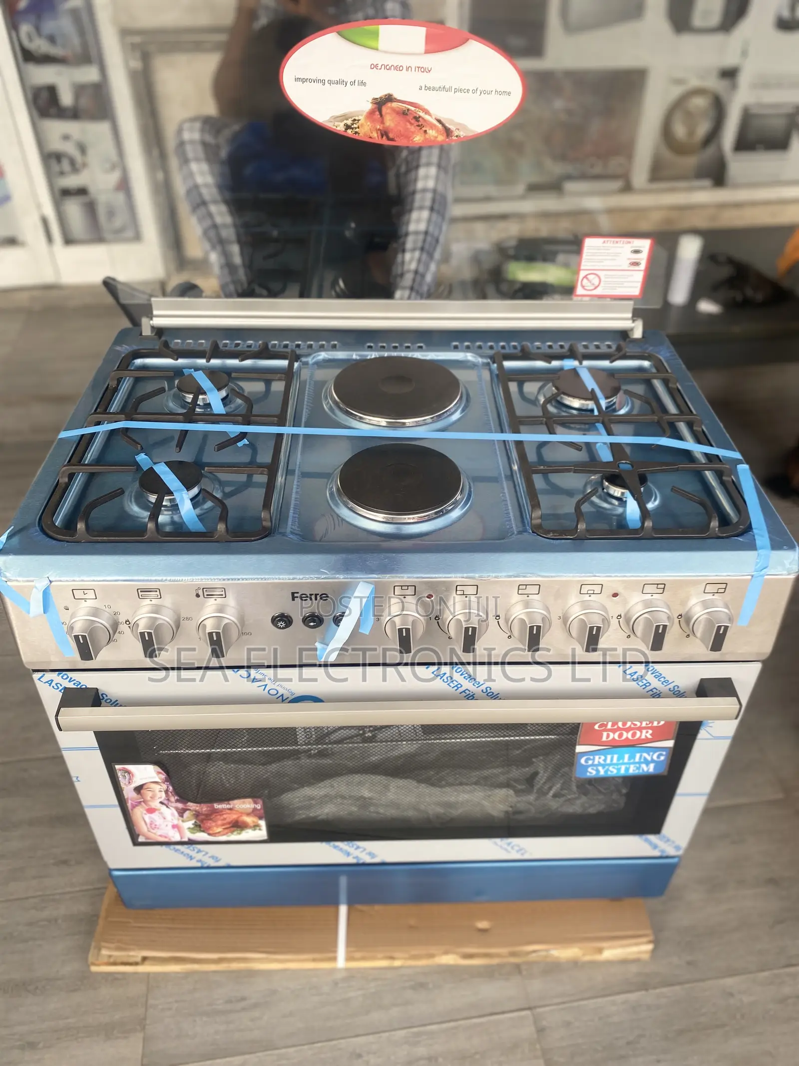 New Ferre 4+2 90x60 Free Standing Premium Full Gas