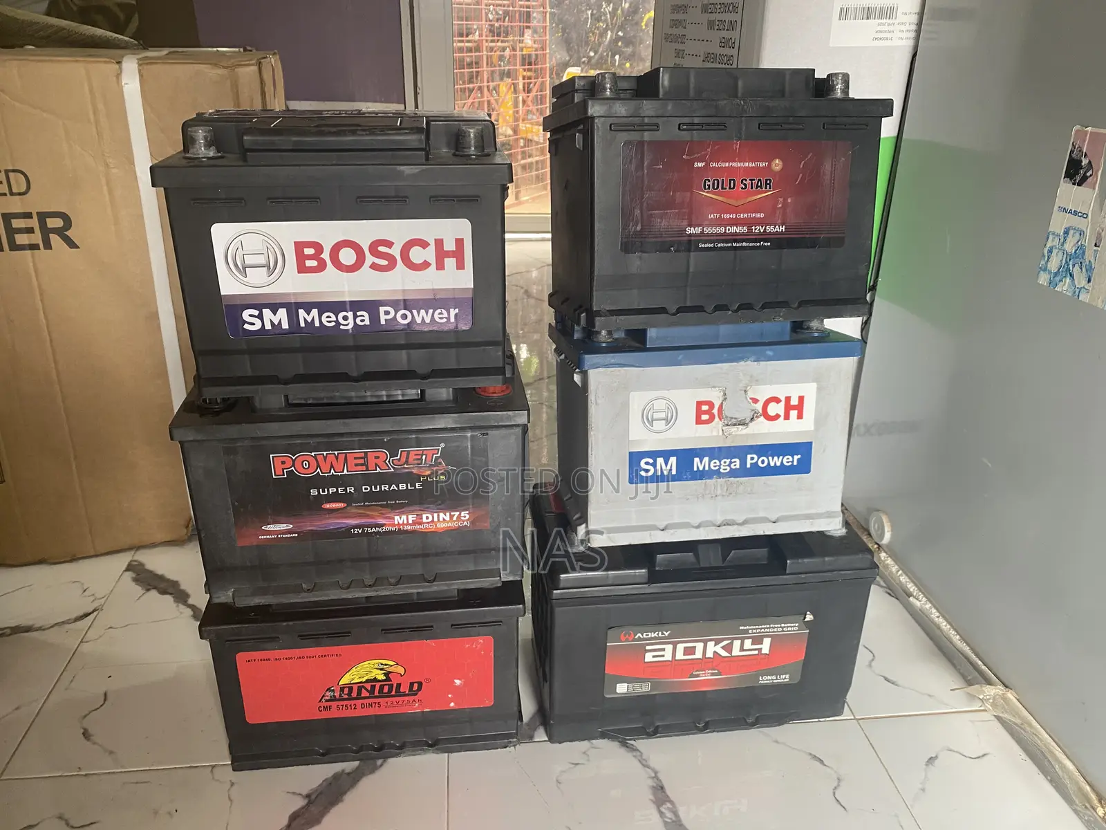 17.15.And a 13 Plates Bosch Home Used Batteries With Full Energy