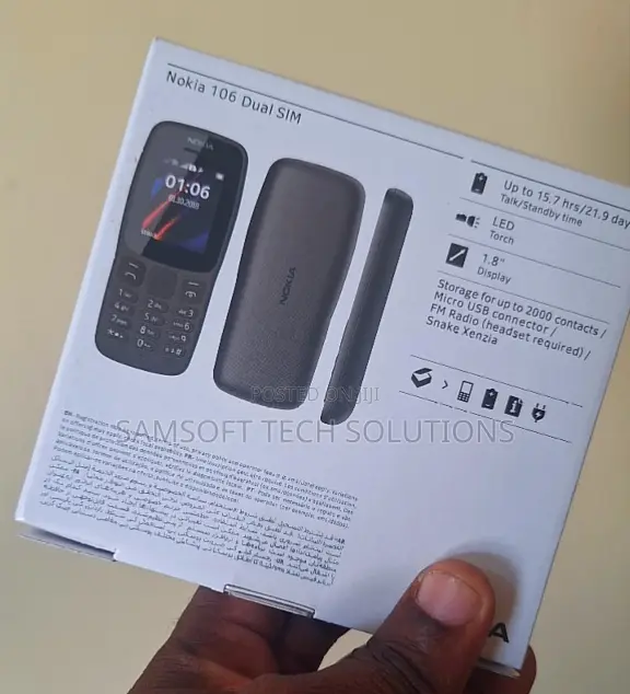 New Nokia 106 Black