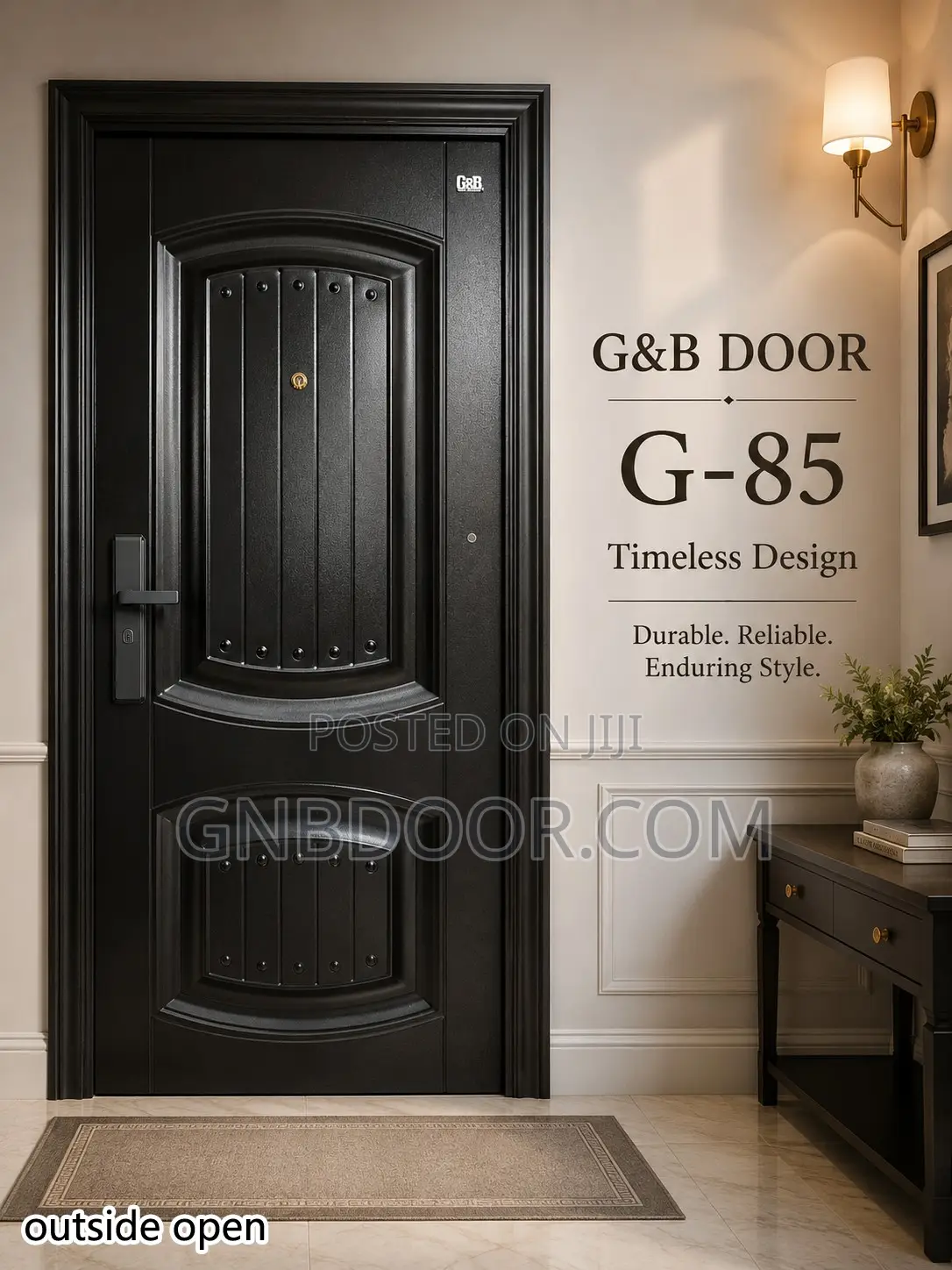 G85 Outside Open Security Door Turkey Door Metal Door