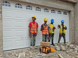 Automated Garage Door With Fanlight