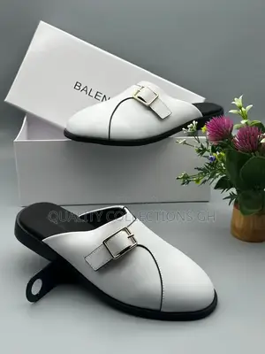 Balenciaga White Half Shoe