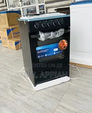 Choose Premium Midea 50x50cm Gas Oven 4 Burner With Grill(Black) 