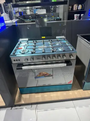 Midea Auto Stainless Steel 90x60cm 5 Burner Built-in Oven and Grill