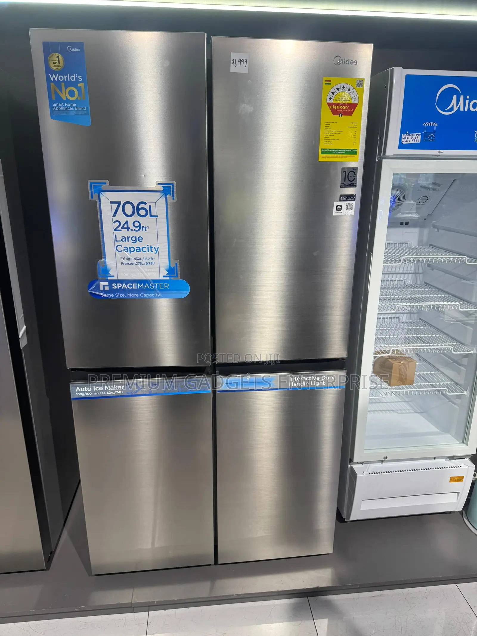 Midea Space Master 706l Fench Door Inverter Fridge Mdrm923cim46m